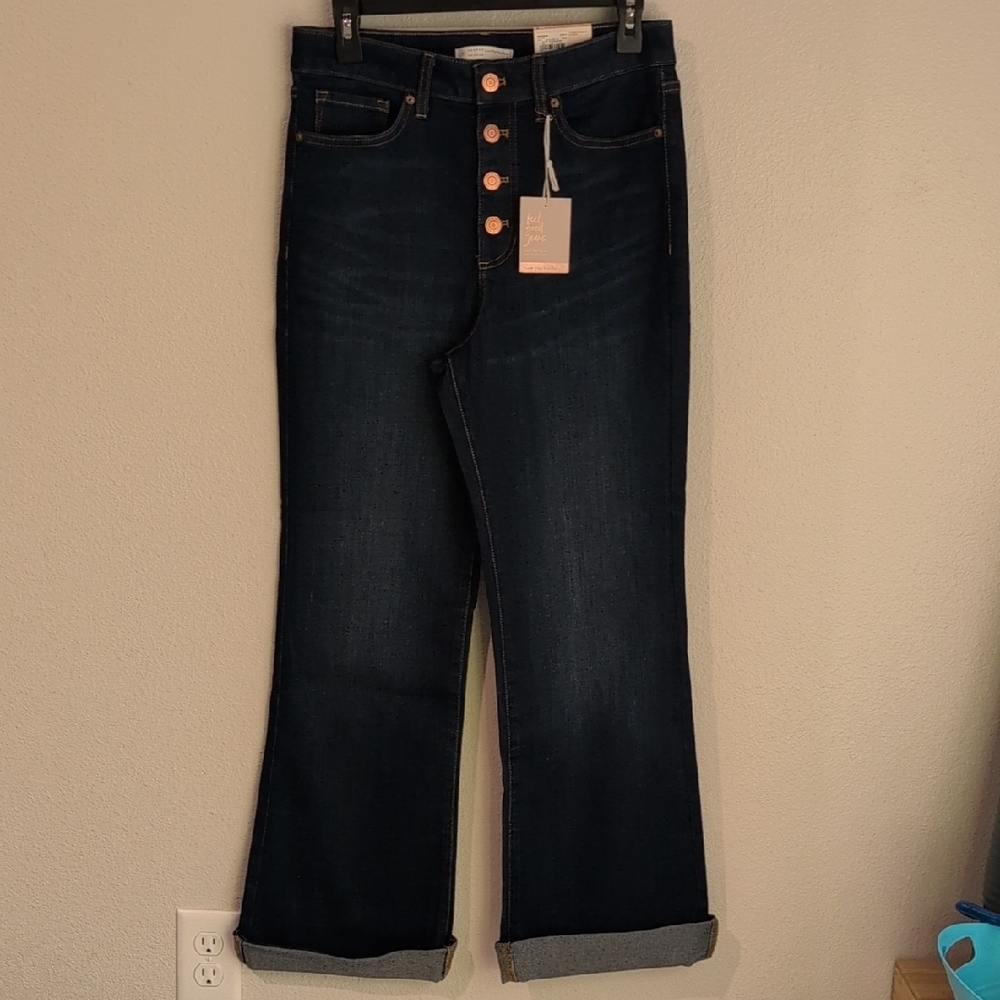 LC Lauren Conrad Dark Blue Flare Jeans